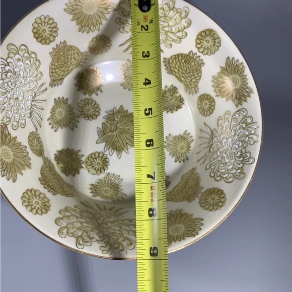 Vintage Andrea Sadek Imported Large Porcelain Bowl 9" Diameter, Floral Pattern - Picture 2 of 11